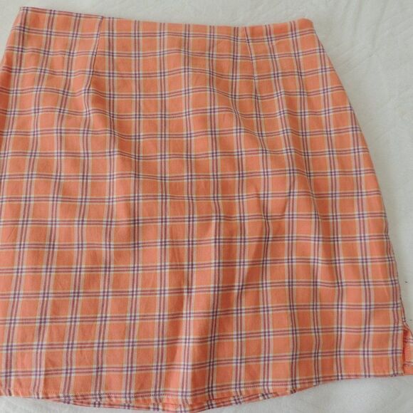 🦋Plaid your cards right Nasty Gal high waisted mini skirt, size 2 EUC - Picture 4 of 8